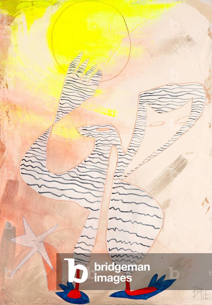 Choose Wisely, 2022, (acrilico e gesso su faesite)