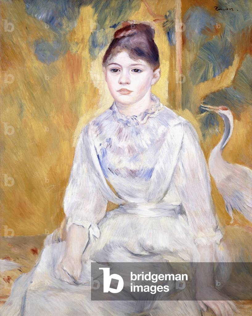 Young Girl with a Swan, 1886 (oil on canvas)