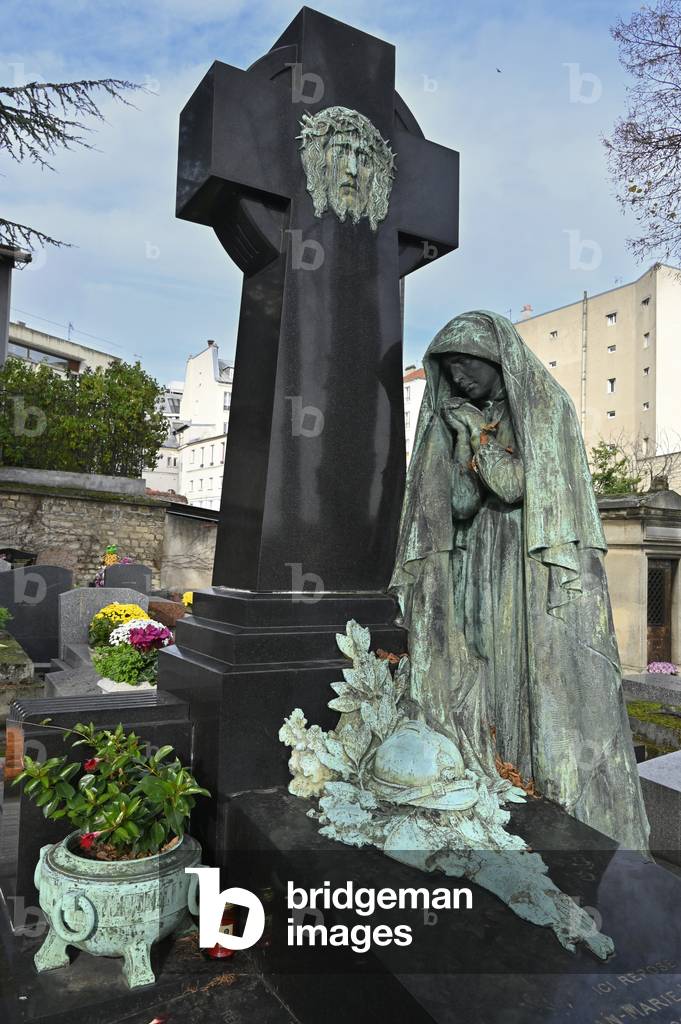 Immagine di Fotografia "Tomba del tenente Jean-Marie Hatier Cimitero di Montparnasse"
