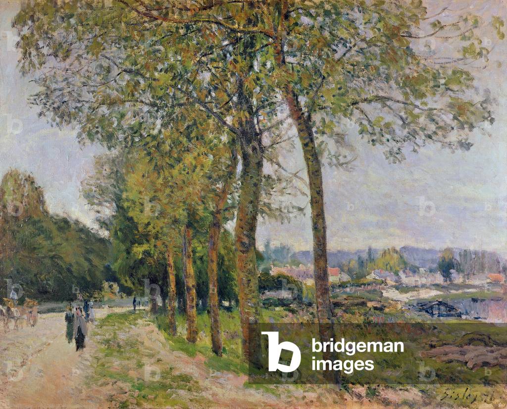 Immagine di Dipinto "La Senna a Marly" 1876 di Alfred Sisley