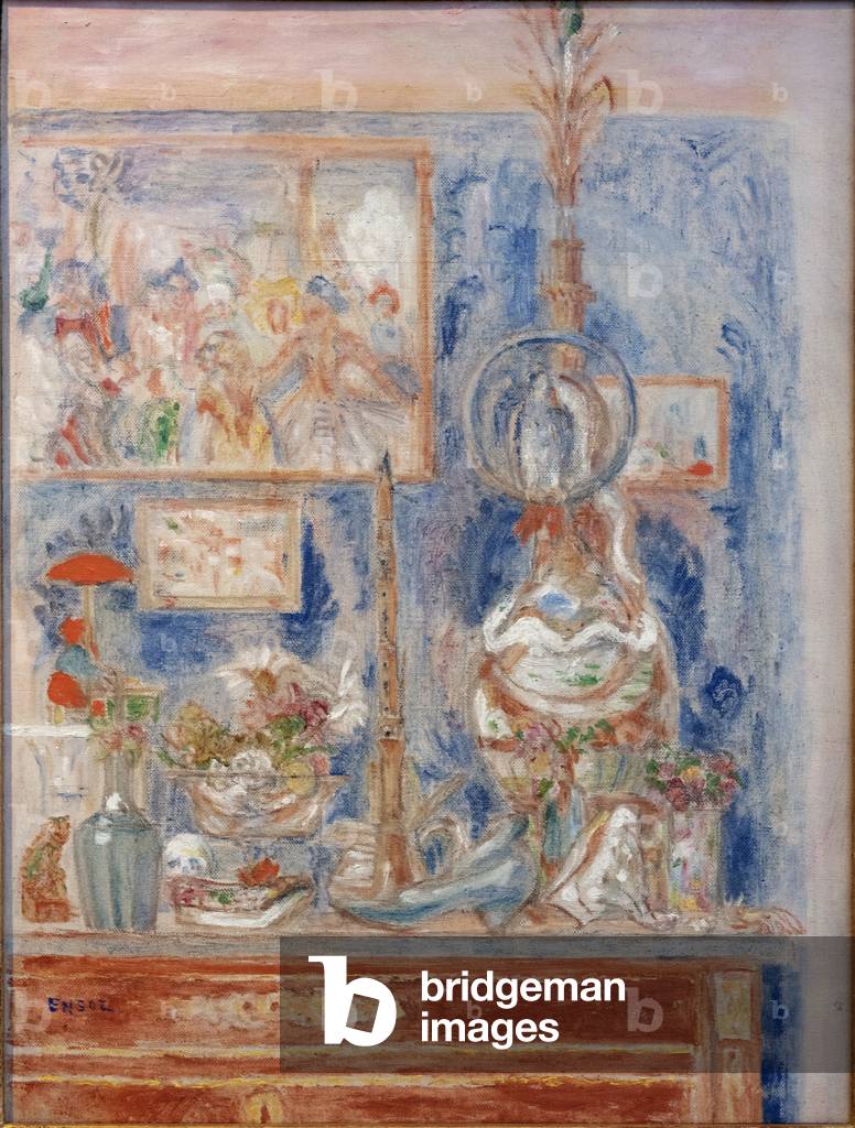 Bild von Gemälde "Eine gemütliche Ecke zu Hause" 1938 von James Ensor