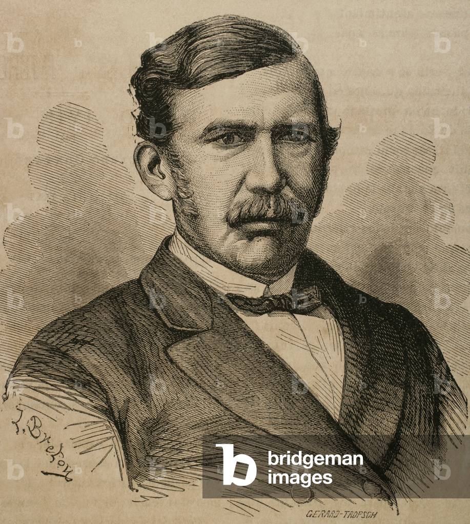 David Livingstone (1813-1873). Gravur.