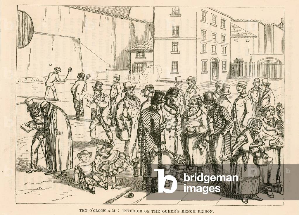 Ore 10: Interno della Queen's Panch Prison (incisione)