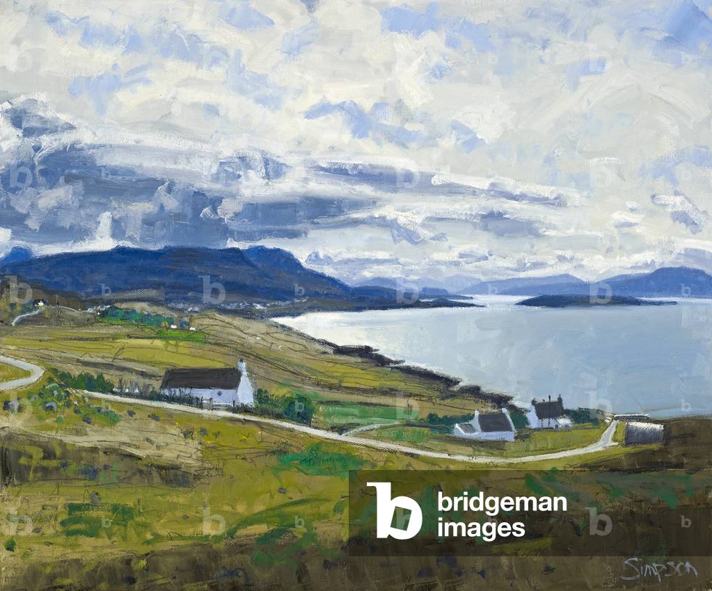Image of Painting depicting Towards Ben Mor Coigach 2011 by Charles Simpson