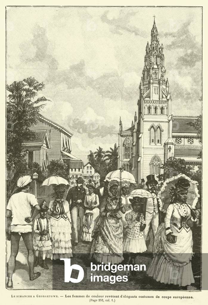 Le Dimanche A Georgetown (incisione)