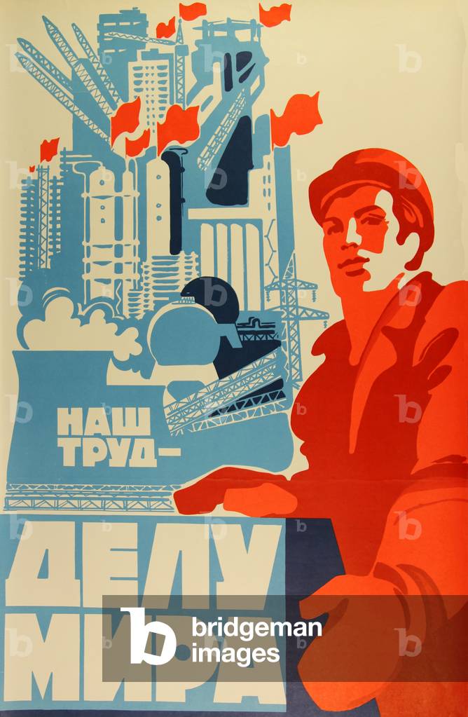 Il nostro lavoro - per la pace, 1979 (colore lito)