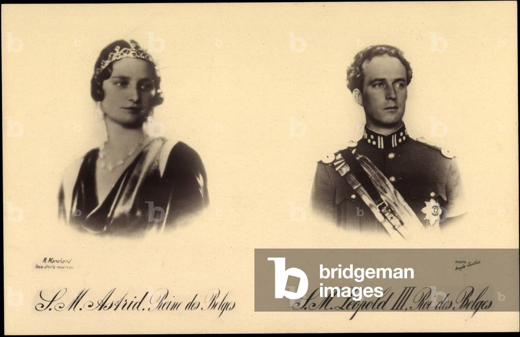 Image of Photography depicting Ak S.M. Astrid Reine of Belgians by German Photographer, b/w