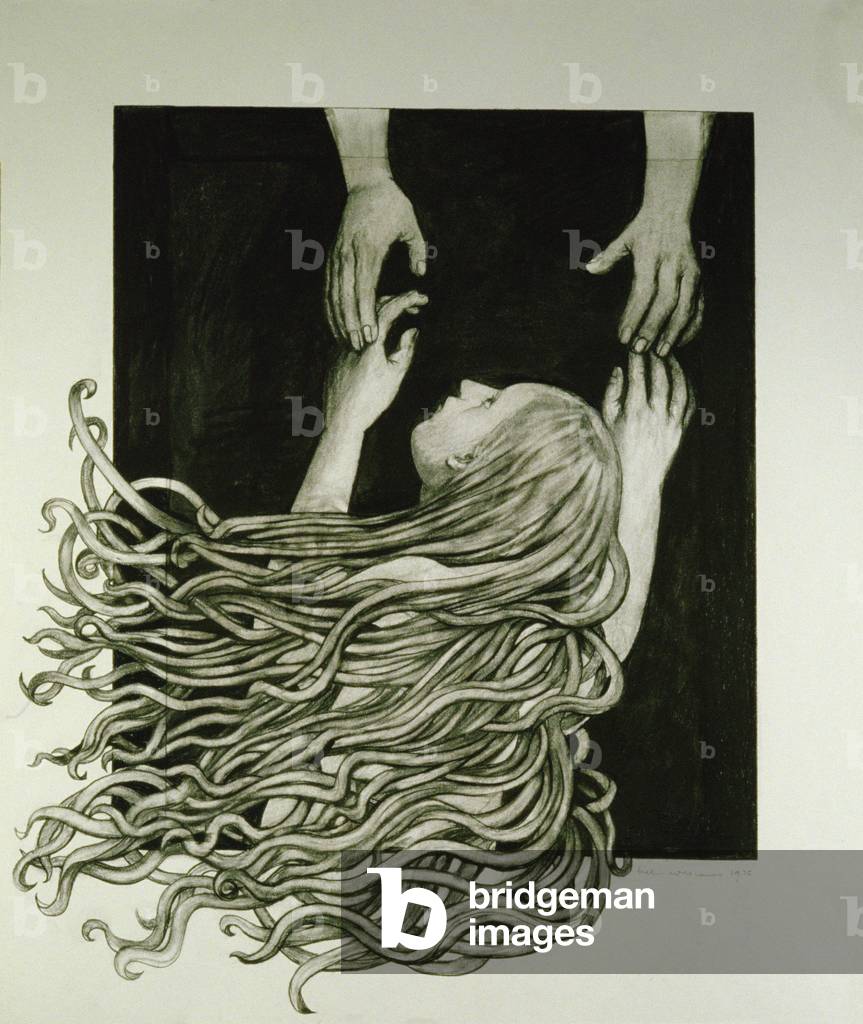 Child Reaching, 1975 (Holzkohle auf Papier)