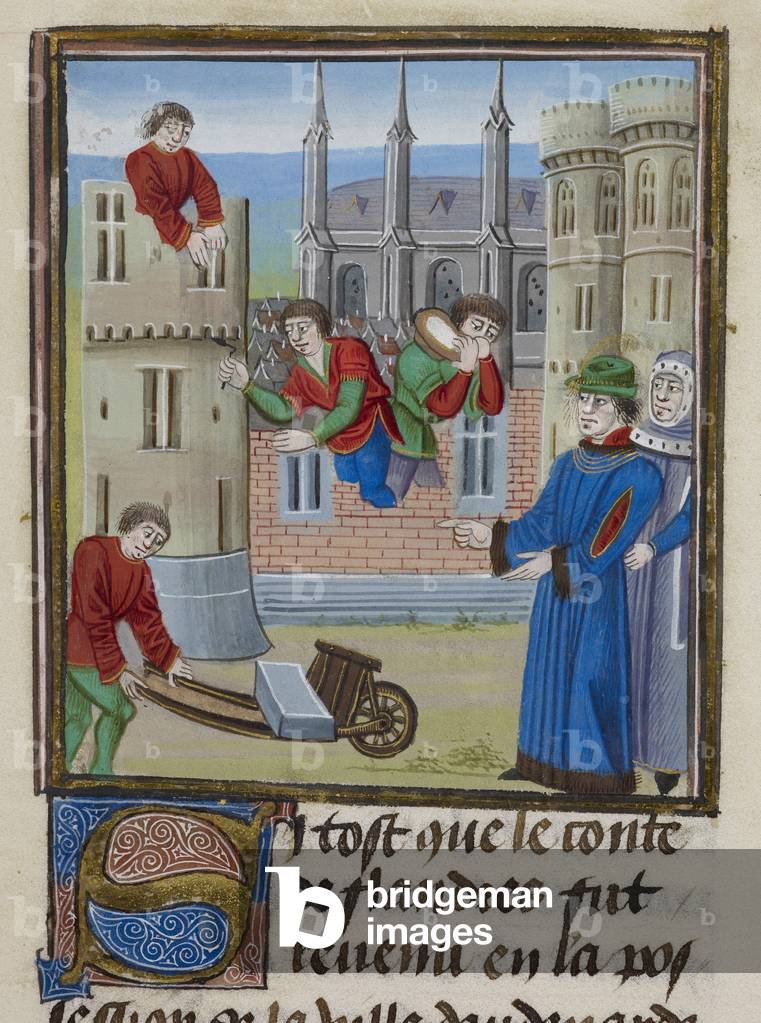 Oudenarde refortifiée, c.1460-80 par Flemish School