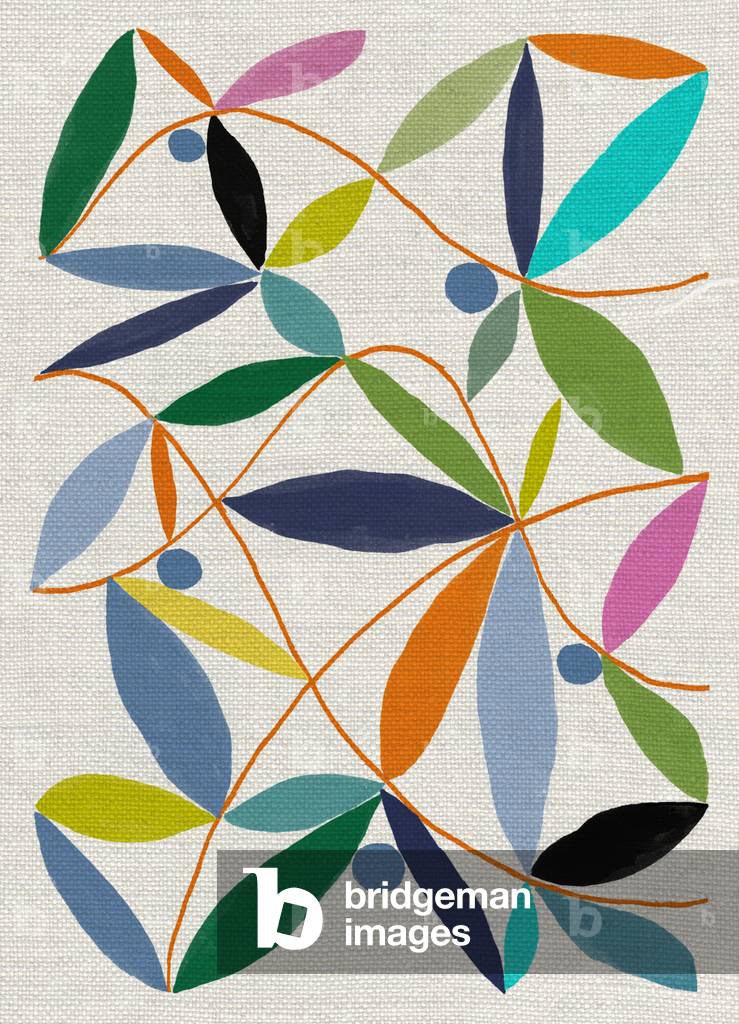 Foglie stampate, 2018 (tecnica mista)
