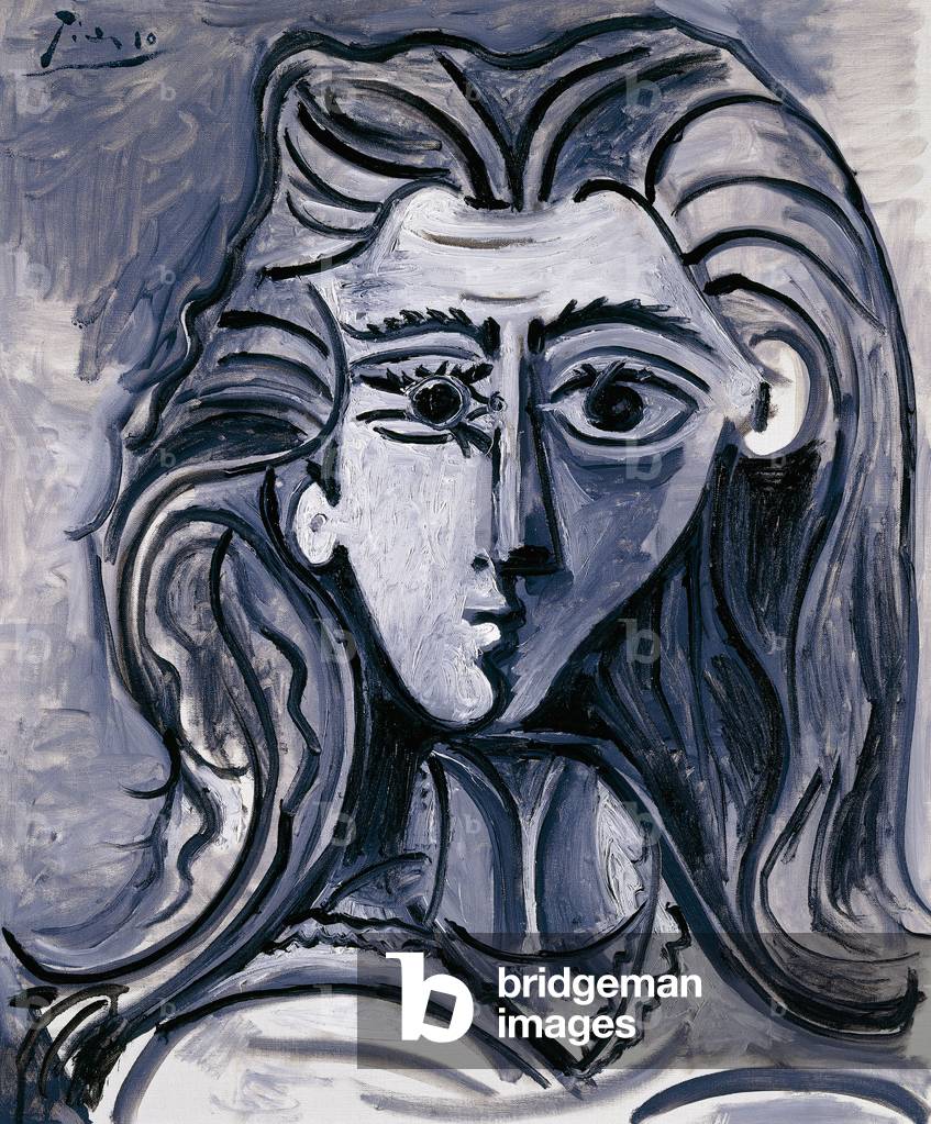 ritratto di una donna 1960 (olio su tela)