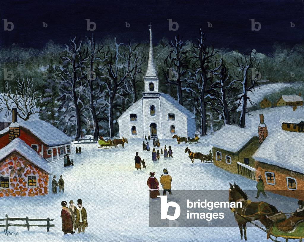 Immagine di Dipinto "Winter Nocturne", 1994 di Konstantin Rodko
