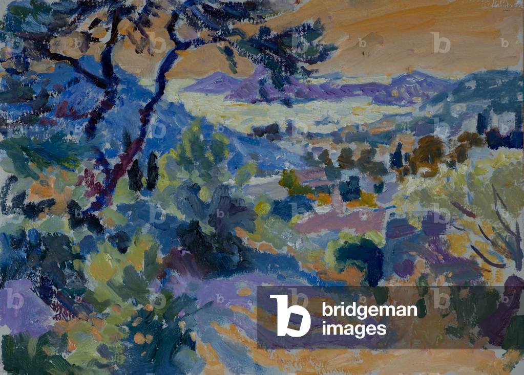 il percorso per il mare presto sera io 2015 (olio su tela)