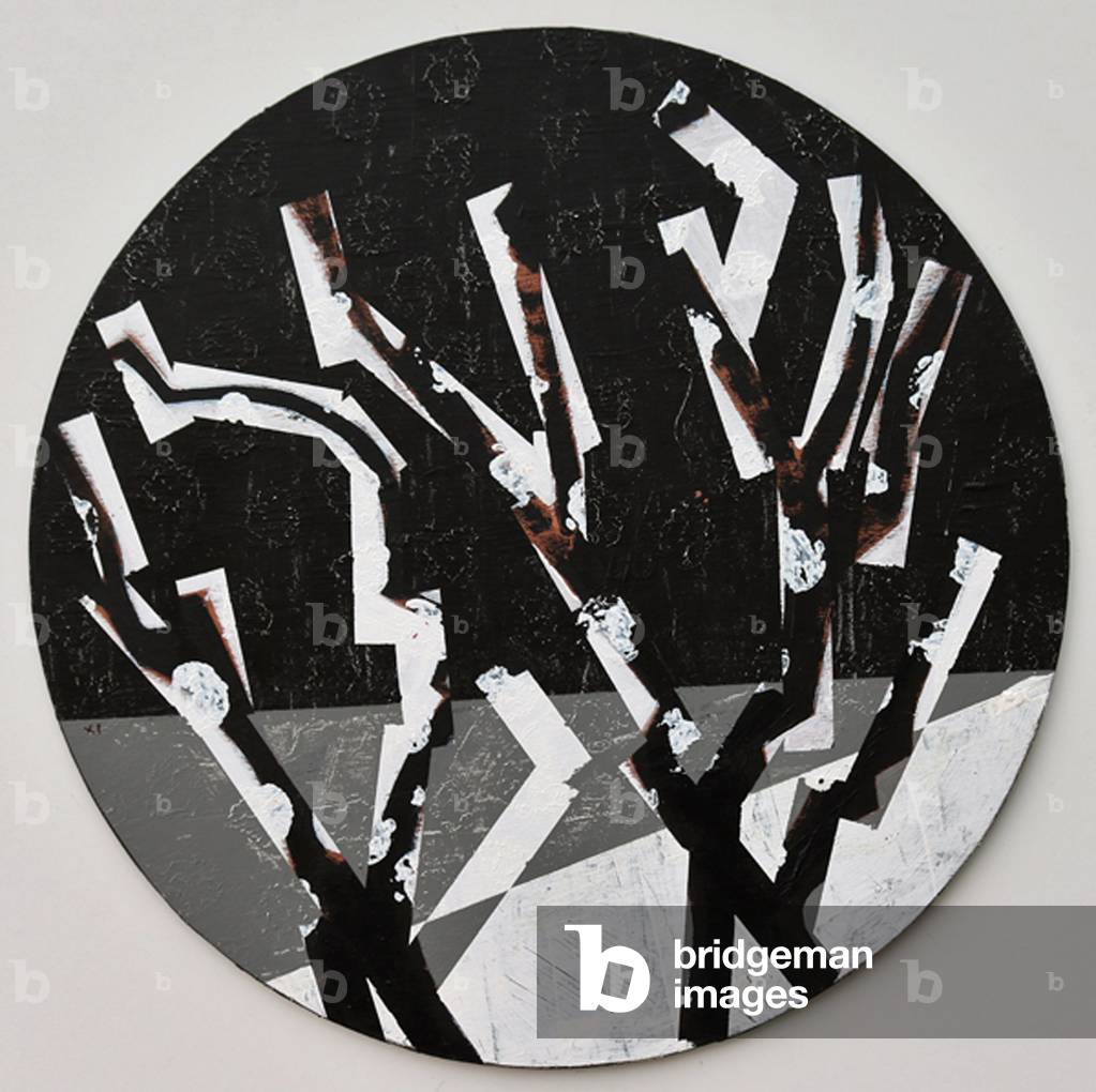 Twixt Heaven & Earth XI-B, 2019 (Acryl auf Rundplatte)