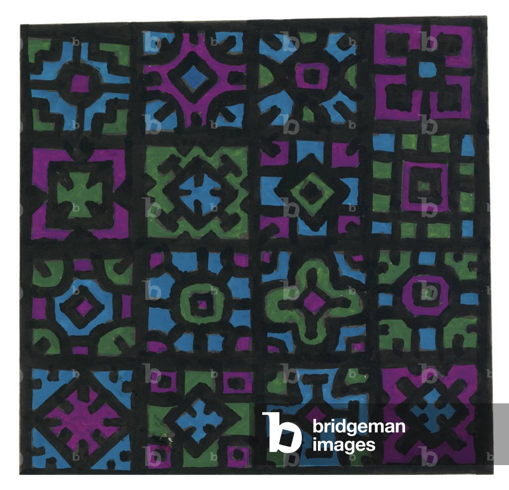 Image de Peinture représentant Dessins textiles 1958 par Barry Daniels