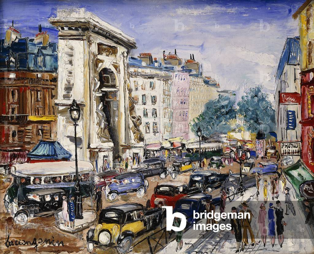 La Porte St, (Öl auf Leinwand)