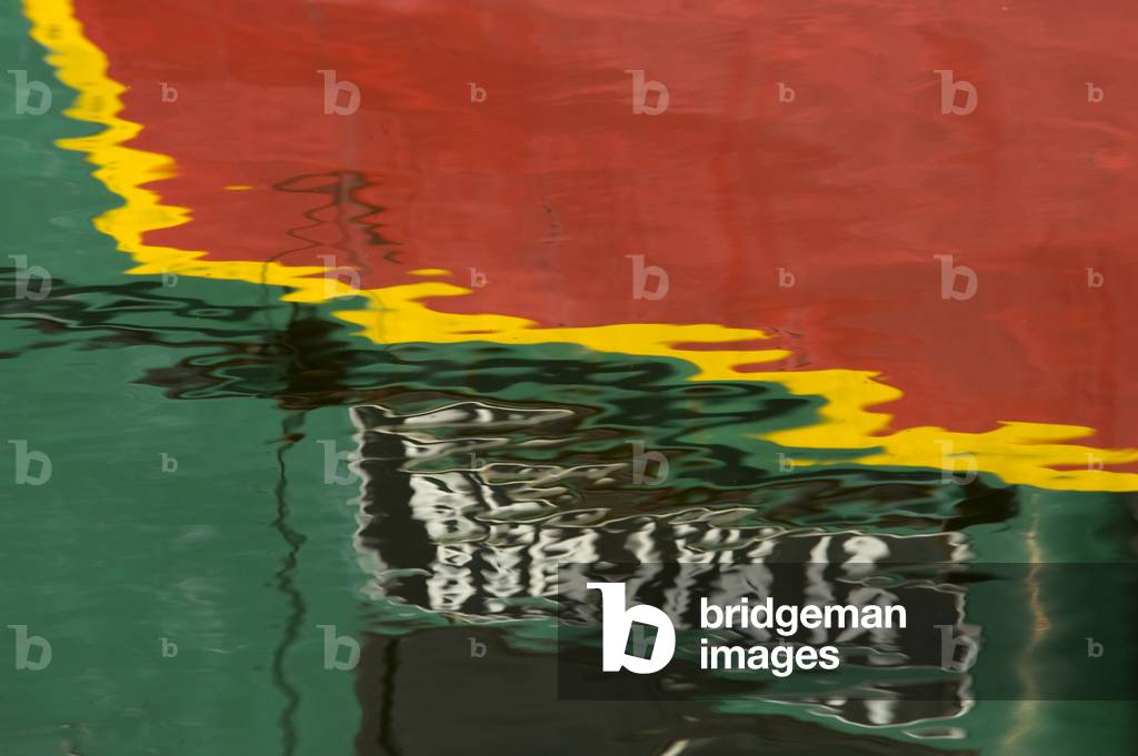 Reflections, Battlebridge Basin, Regents Canal, Camden, London, Großbritannien (Foto)