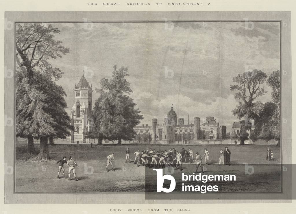 The Great Schools of England by English Artist, b/w