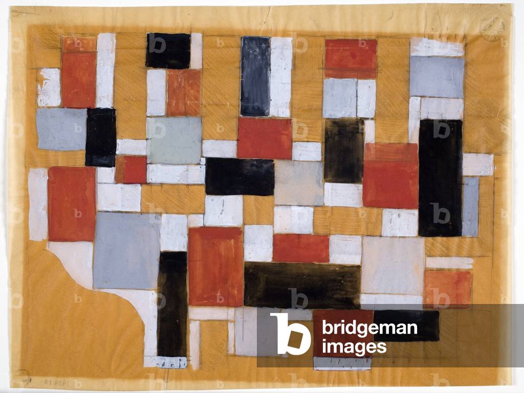 studie, 1926 (gouache & graphit auf papier)