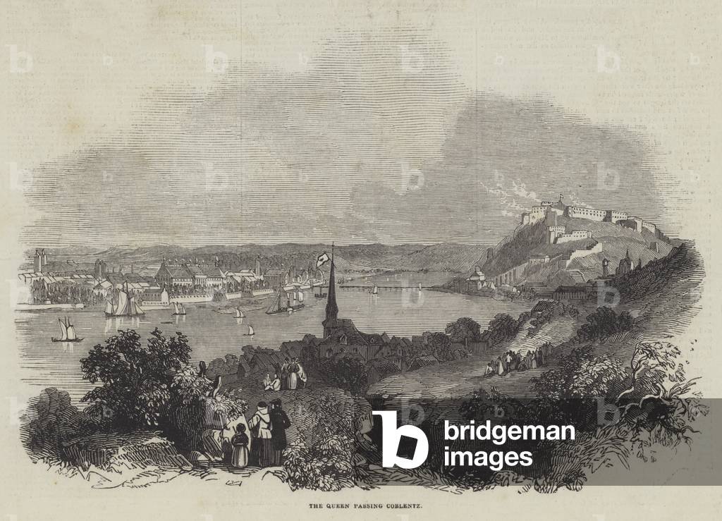 The Queen in Germany (engraving) by English Artist
