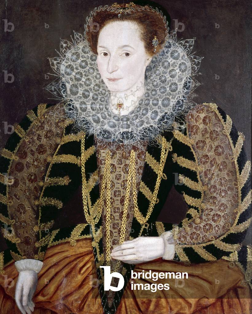 lucia harington contessa di bedford olio su pannello