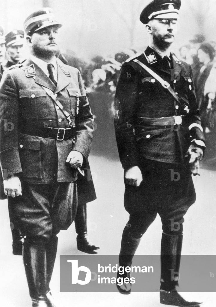 Heinrich Himmler e Ernst Roehm, 1933 (foto in bianco e nero)