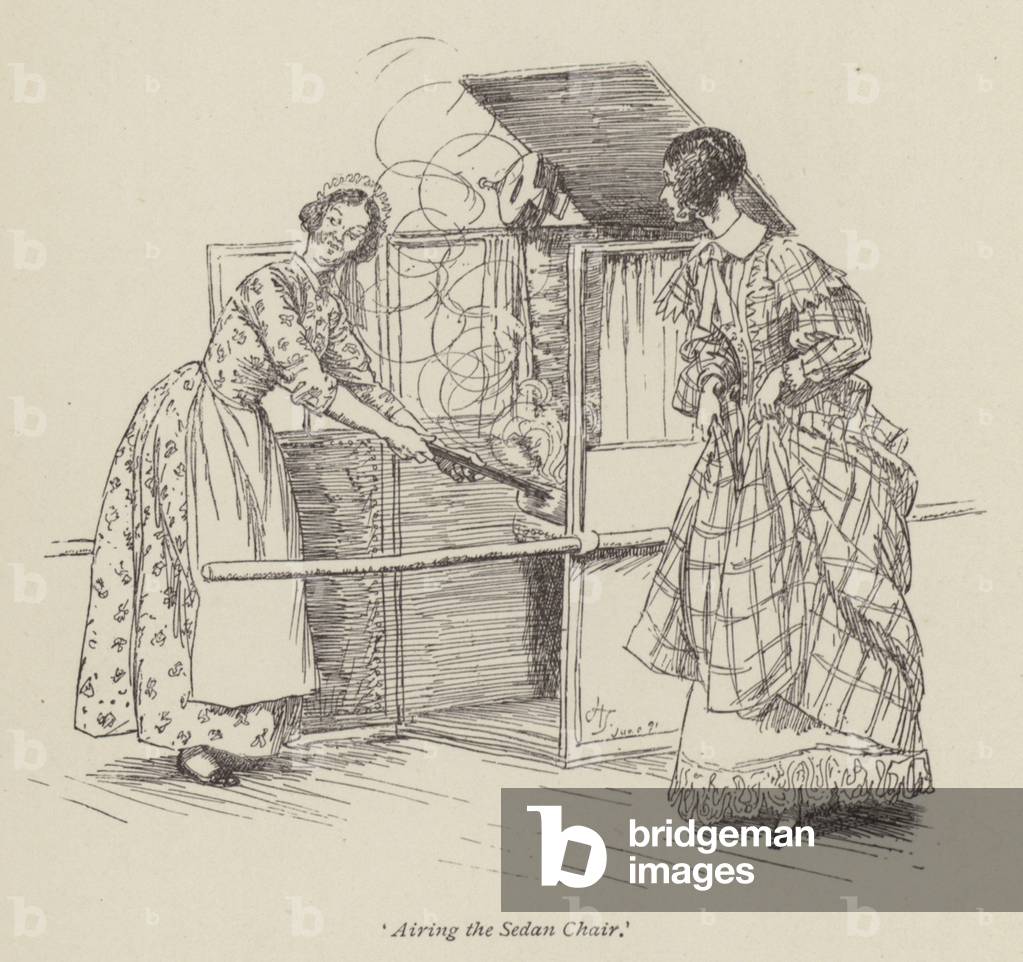 "Illustrazione per Cranford di Mrs Gaskell (incisione)" 1801 di Hugh Thomson