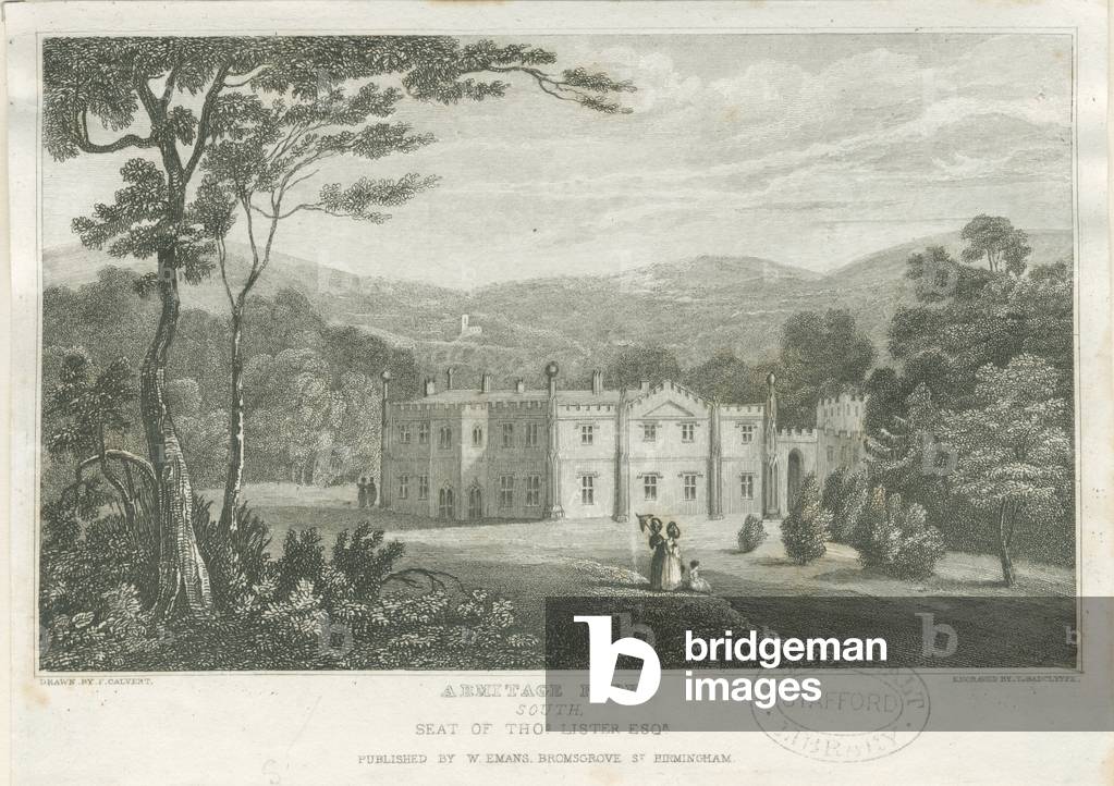 "Armitage Park: incisione" di Frederick Calvert