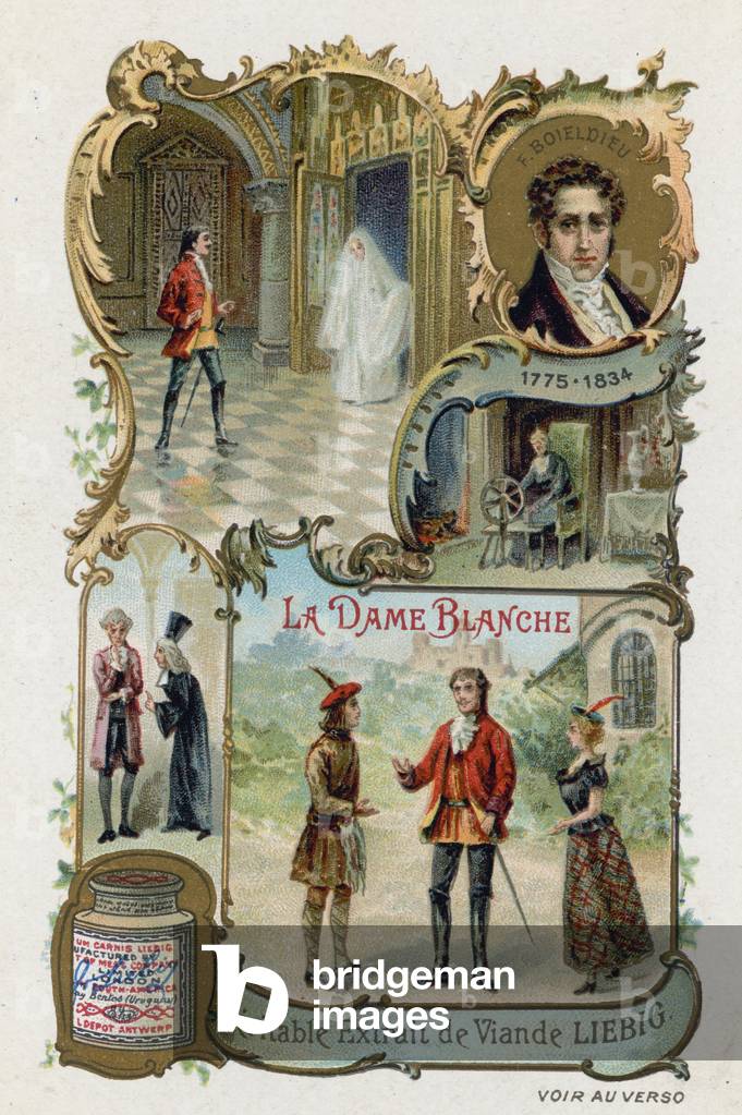 La Dame Blanche, by Francois-Adrien Boieldieu (chromolitho)