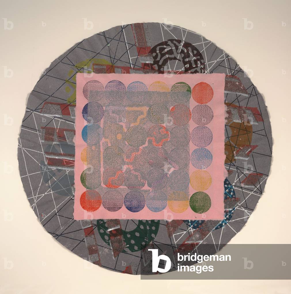 Noah's Chastity, 1977 (serigraph relief on handmade paper)