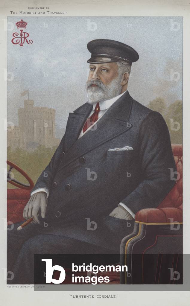 Edward VII, König von Großbritannien (Farblitho)