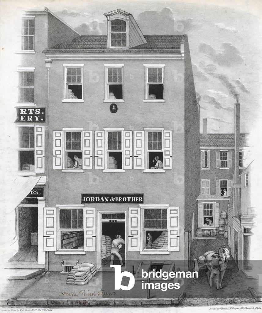 Image of Print depicting Jordan & Brother, 1846 by W. H. Rease, b/w