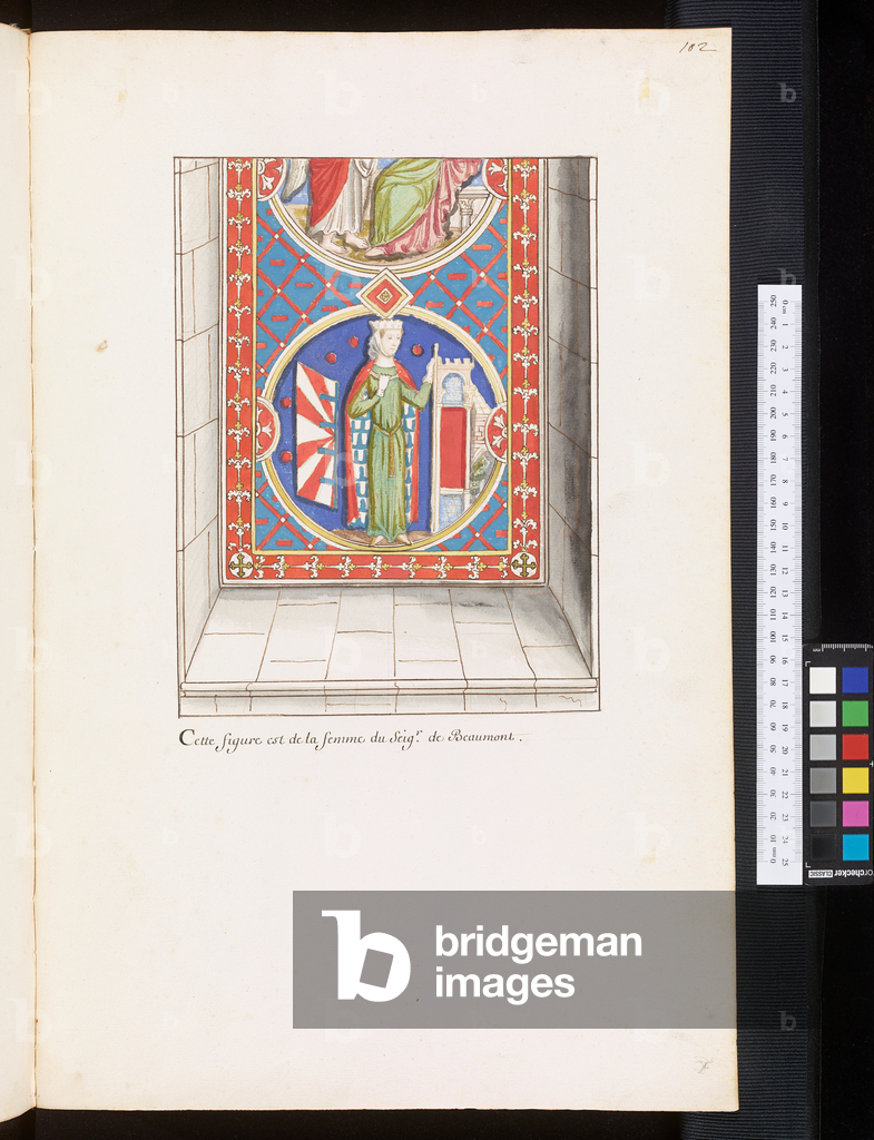 Monuments and epitaphs in the churches of Normandy Champagne and Bourgogne, c.1700 (drawing)