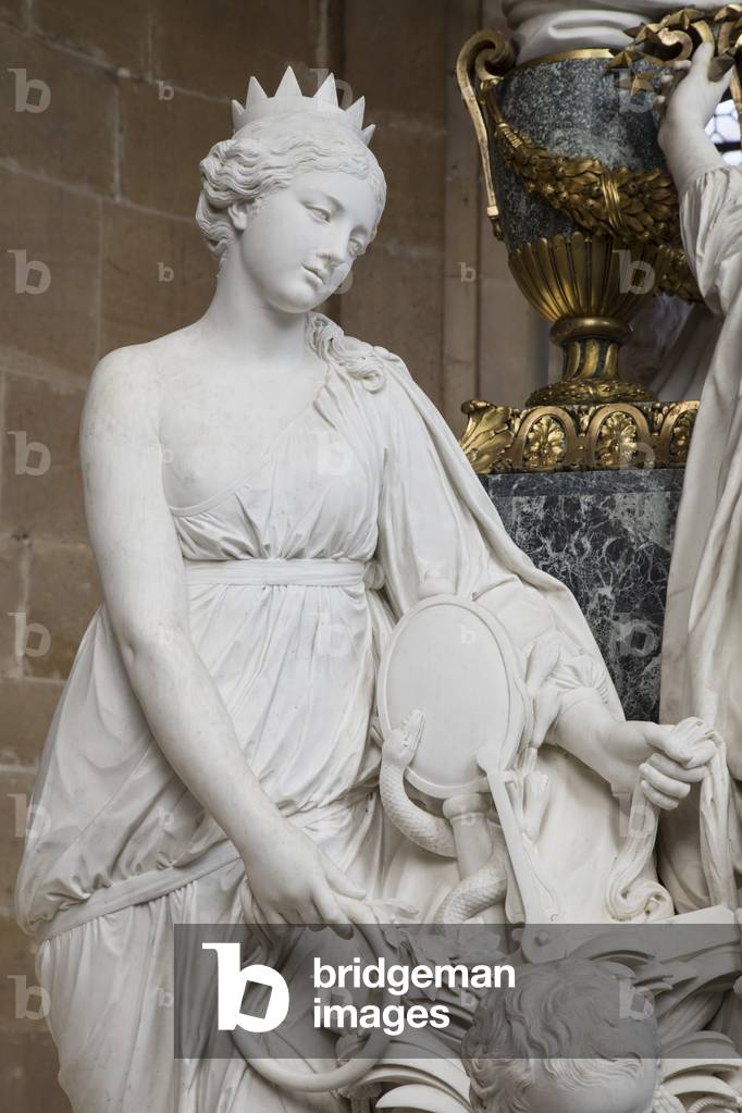 Vista della tomba del delfino e della delfino, 1777. Cattedrale di Santo Stefano di Sens,