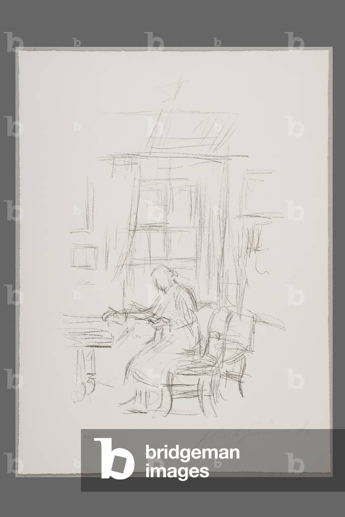 Madre alla finestra (litografia)