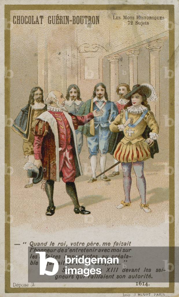 "Carta Chocolat Guerin-Boutron" 1801 di French School
