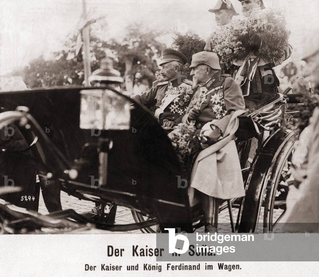Emperor William II. And King Ferdinand in Sofia, b/w
