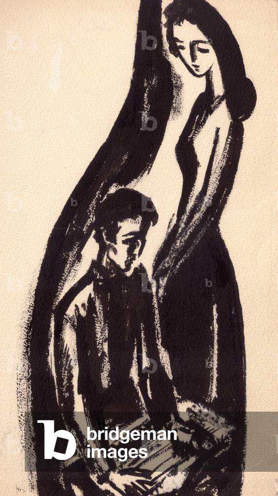 Bild von Gemälde "Illustration aus „Kiewer Treffen“ von Evgen Krotevich" 1968 von Ivan Tsarevich