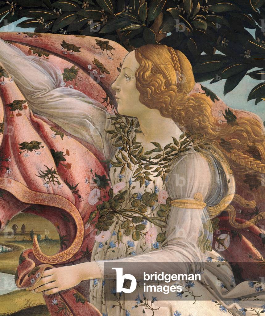 Birth of Venus (detail), c.1485 (tempera on canvas)