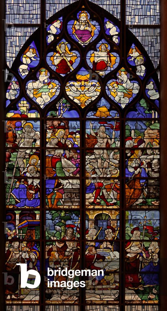 Image of Window w12 depicting scenes from the Life of Christ after by ...