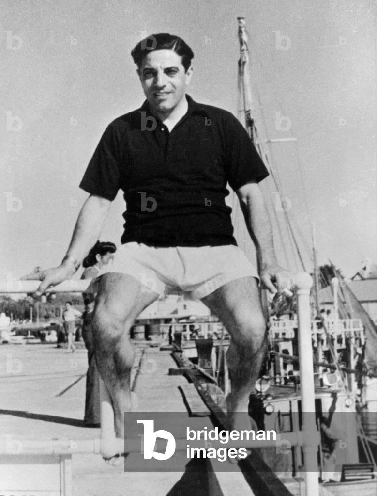 Aristote Onassis (1906-1975) Greek Billionaire (b/w photo)