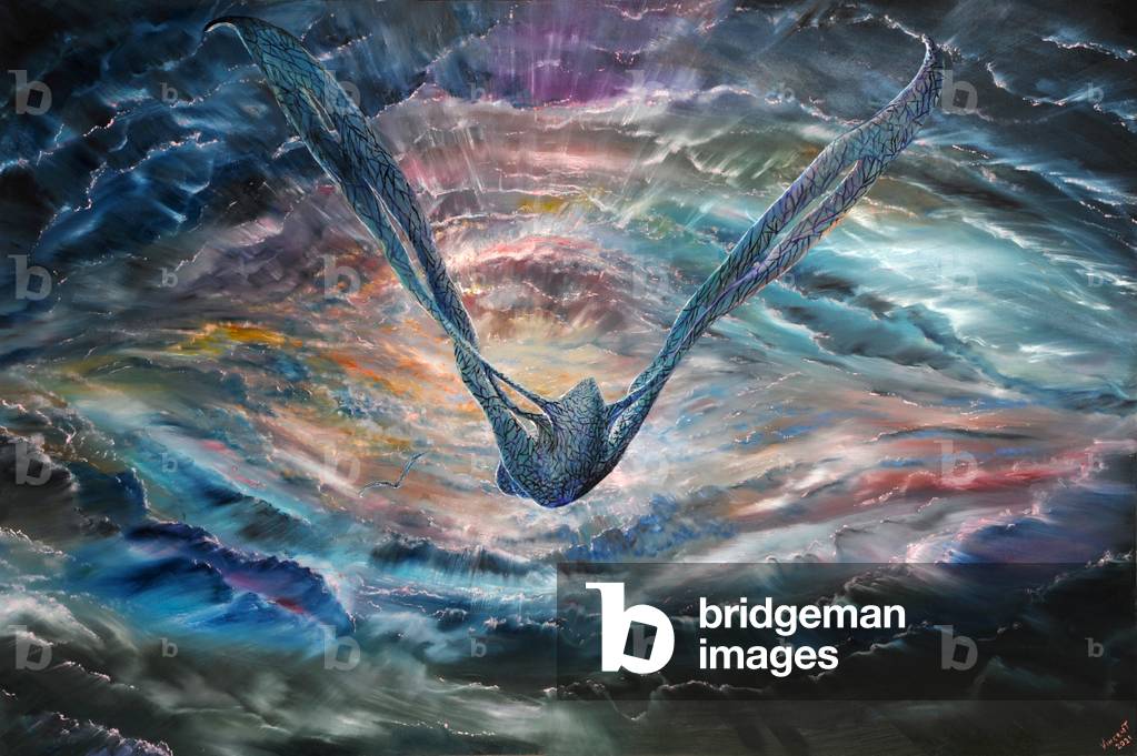 Storm Creators SATURN, 2021, (Öl auf Leinwand)