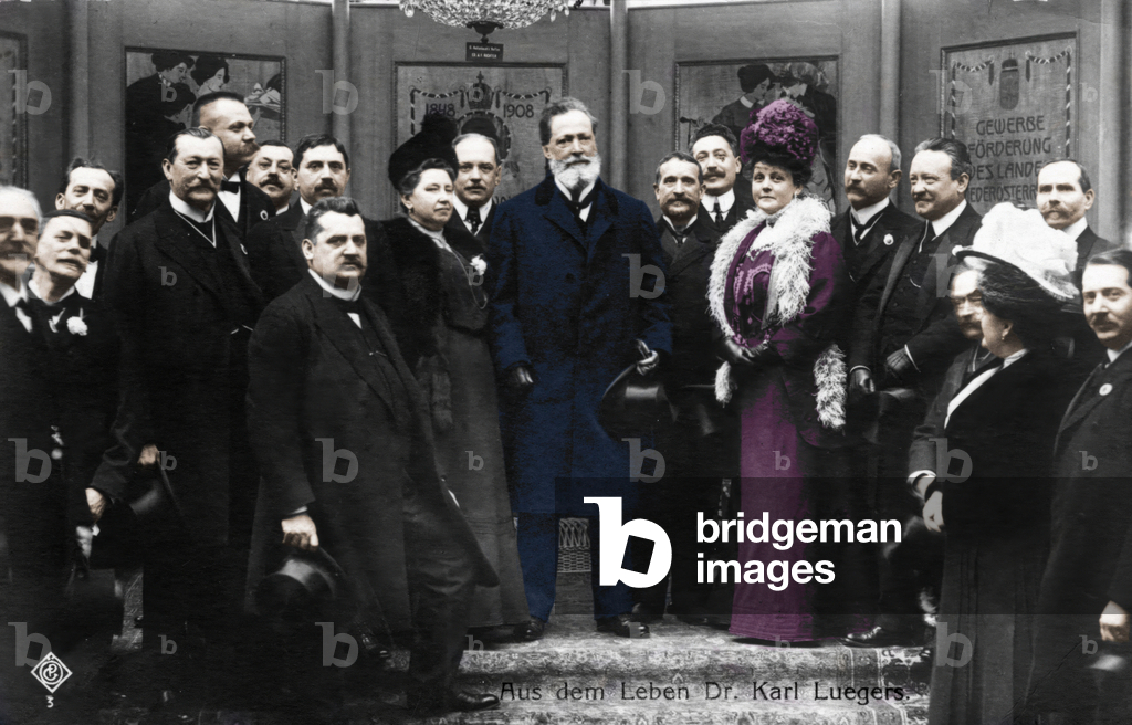 Image de Photographie représentant Dr Karl Lueger lors d'une réunion dans les Secession Rooms 1901 par Unknown