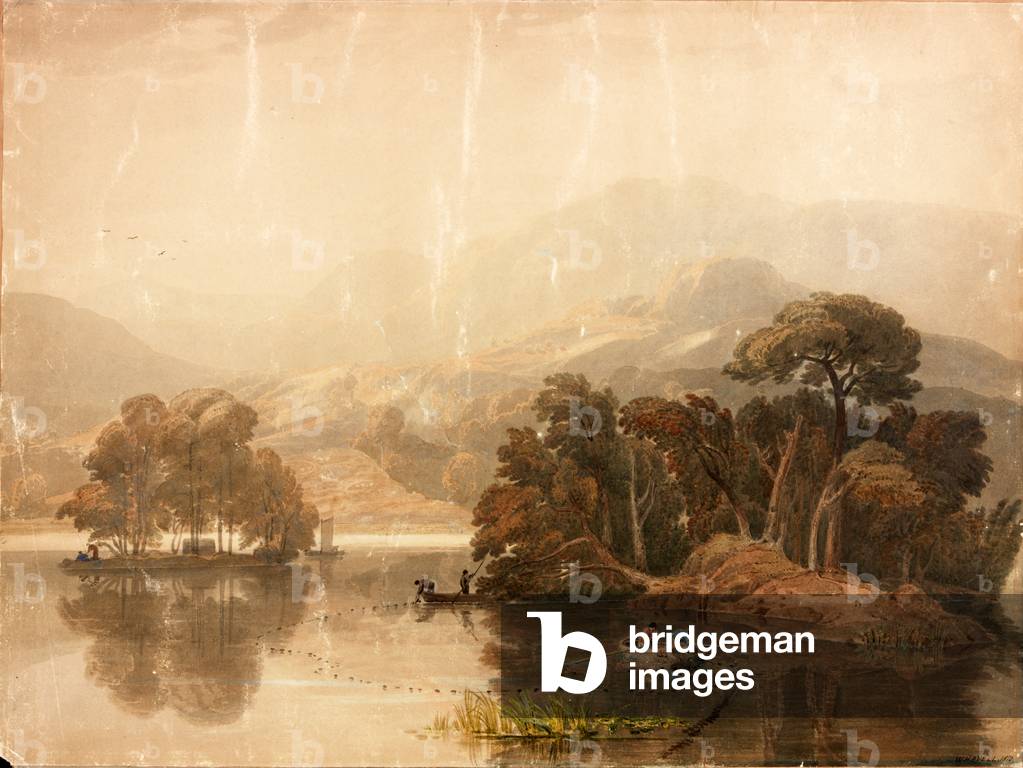 Keswick Lake (body colour & w/c su carta)