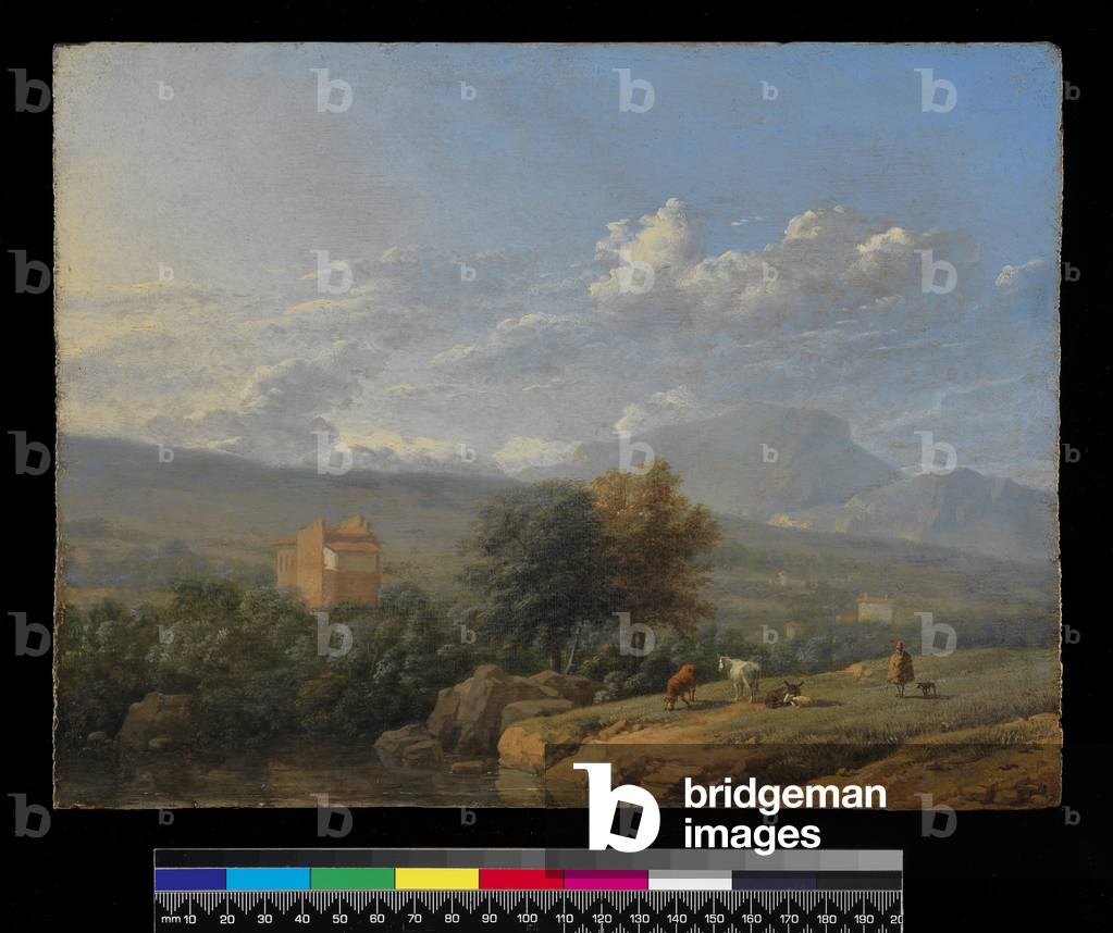 Bild von Gemälde "Italienische Landschaft" 1678 von Karel Dujardin