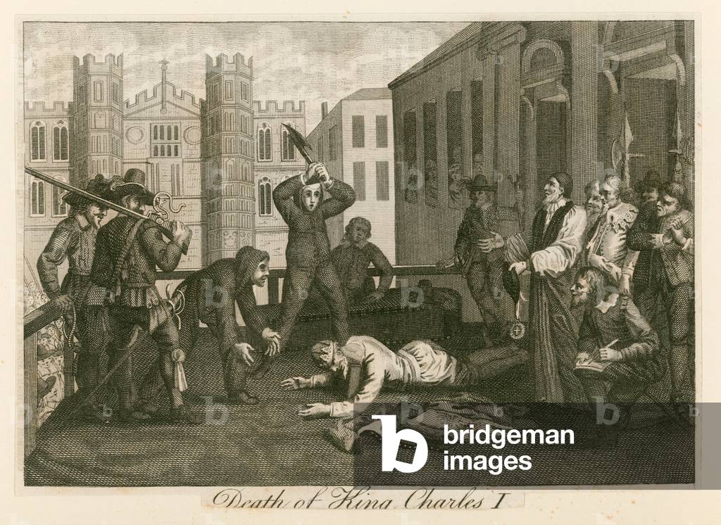 Ausführung des Königs Karl I. in Whitehall (Gravur)