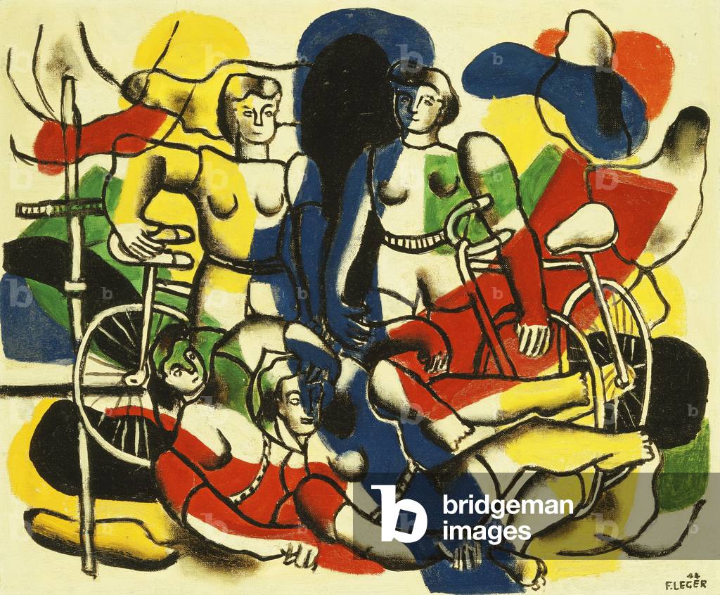 Le belle ciclisti; Les Belles Ciclisti, 1944 (olio su tela)