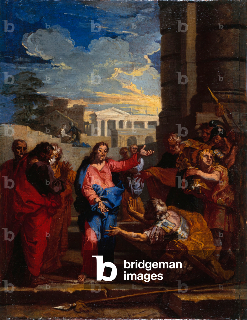 Christus und der Zenturio, Skizze für das Gemälde, das sich früher im Kirchenschiff der Kirche von Chartreux b