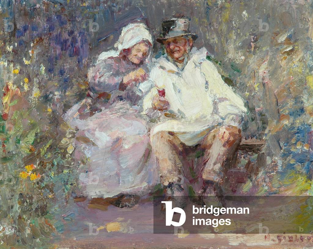 Image of Painting depicting The Wedding Party (oil on canvas ) by Harry Fidler