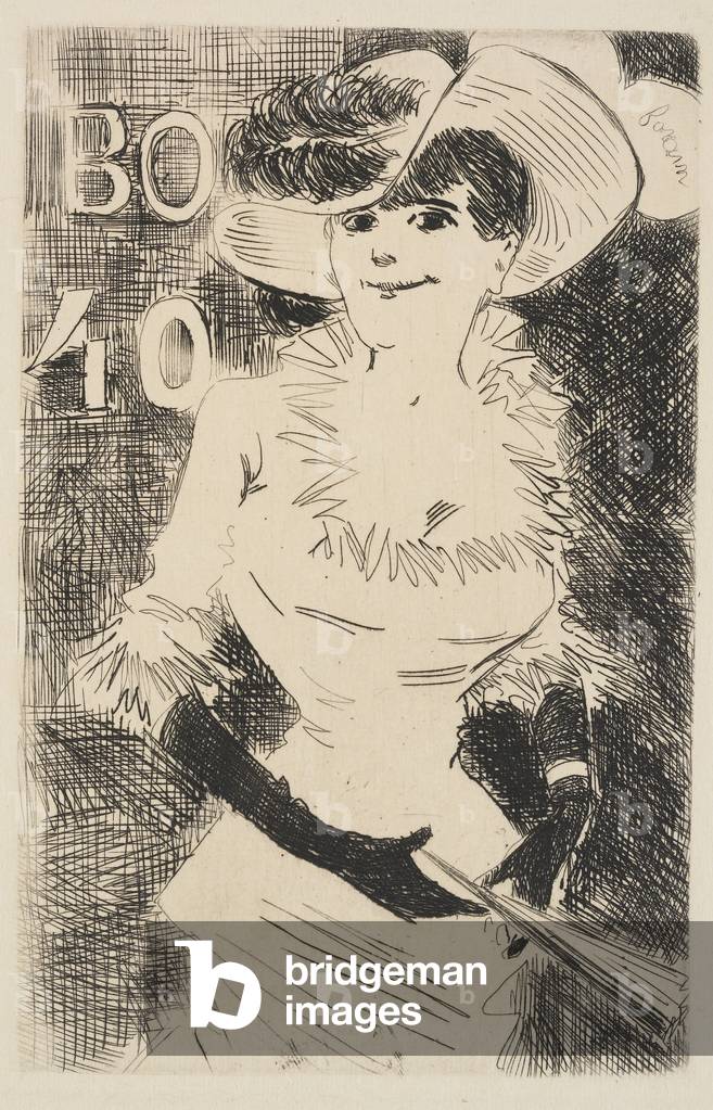 L'ambulante, dal serie parigino schizzi, c. 1890-1900 (acquaforte su carta)